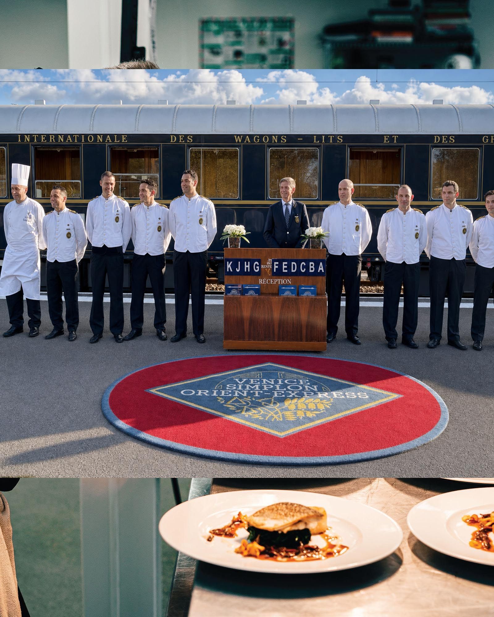 Hospitality team lined up for service