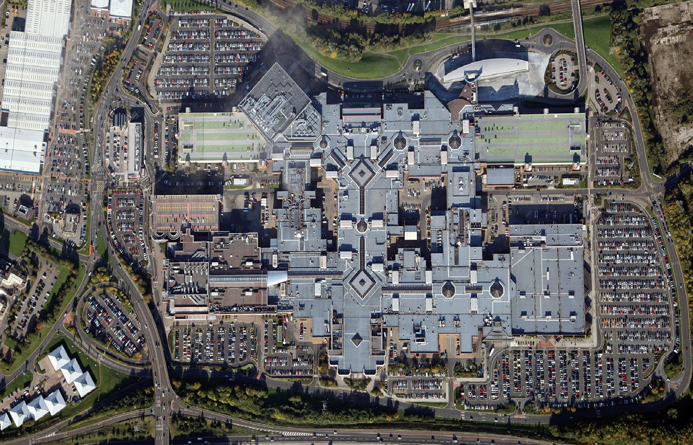Aerial view of Metrocentre, Gateshead
